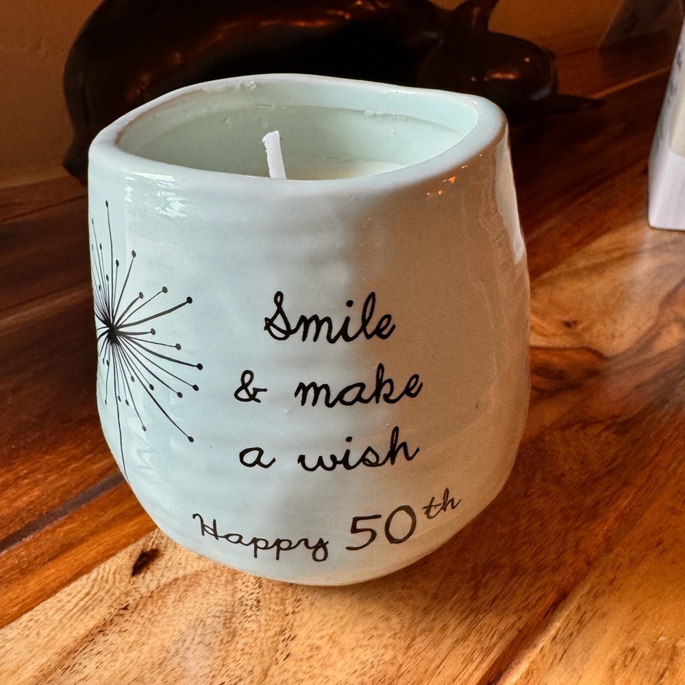 Dandelion Wishes 50th Birthday Soy 8 oz Candle